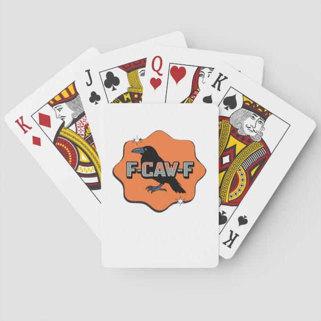 Baraja De Cartas F-Caw-F Clásico Casual de Moda (Reverso)