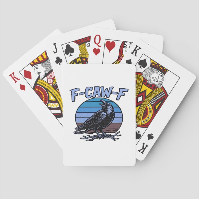 Baraja De Cartas F-Caw-F Classic Funny Retro (Reverso)