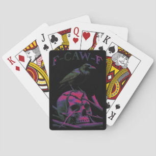 Baraja De Cartas F-Caw-F Funny Black Crow Bird