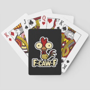 Baraja De Cartas F-Caw-F Gráfico Clásico Vintage