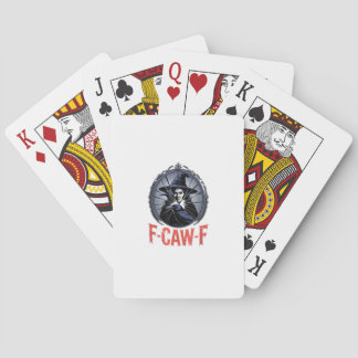 Baraja De Cartas F-Caw-F Gráfico Retro Clásico