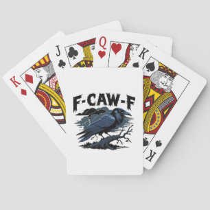 Baraja De Cartas F-Caw-F Minimal Limpio