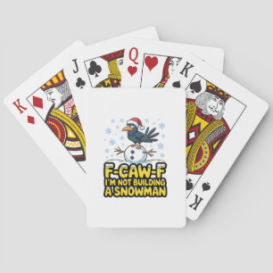 Baraja De Cartas F-Caw-F No Estoy Construyendo un Muñeco de Nieve D