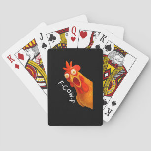 Baraja De Cartas F-Caw-F Pollo Esencial Clásico Retro