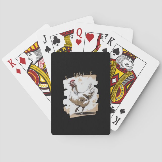 Baraja De Cartas F-Caw-F Vintage Graphic (Reverso)