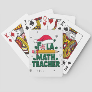 Baraja De Cartas Fa La Math Teacher Navidades Holiday Gift Idea