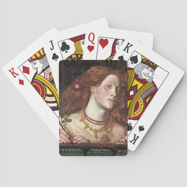 Baraja De Cartas Fair Rosamund (Mujer Elegante y Hermosa Redhead) (Reverso)
