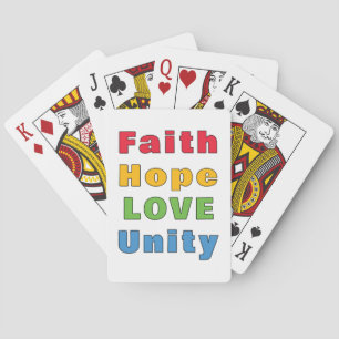 Baraja De Cartas Faith Hope Love Unity