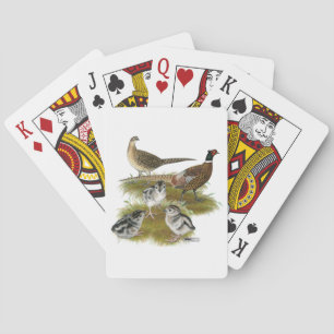 Baraja De Cartas Familia de faisanes de collar