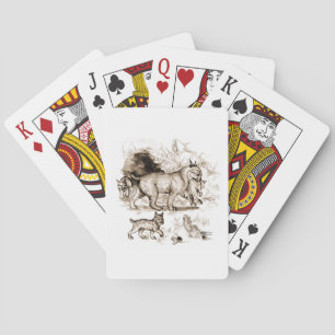 Baraja De Cartas Familia de Linces Rojos