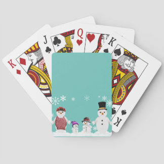 Baraja De Cartas familia del muñeco de nieve