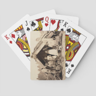 Baraja De Cartas Familia maorí, Nueva Zelanda, c.1880s (impresión