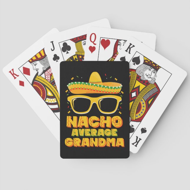 Baraja De Cartas Familia Nacho Promedio Cinco De Mayo (Reverso)
