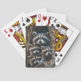 Baraja De Cartas Familia Raccoon
