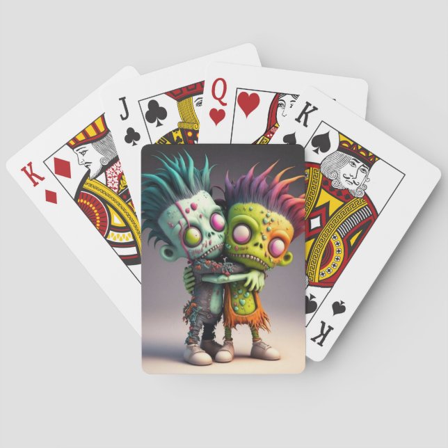 Baraja De Cartas Familia Zombie (Reverso)