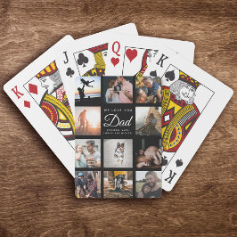 Baraja De Cartas Family Photo Collage WE LOVE YOU Dad Trendy Cool