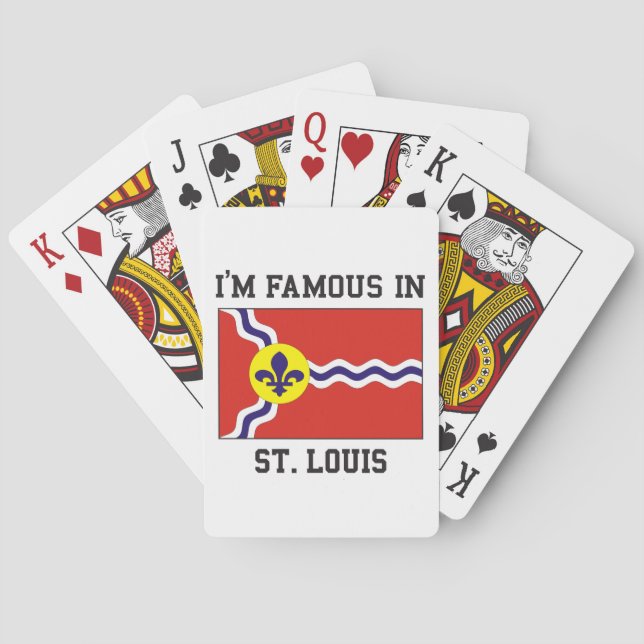 Baraja De Cartas Famoso en St Louis (Reverso)