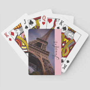 Baraja De Cartas Famoso monumento en la Torre Eiffel de París