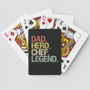 Baraja De Cartas Famoso padre de leyenda del chef