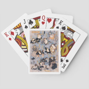 Baraja De Cartas Famosos héroes del escenario Kabuki interpretados 
