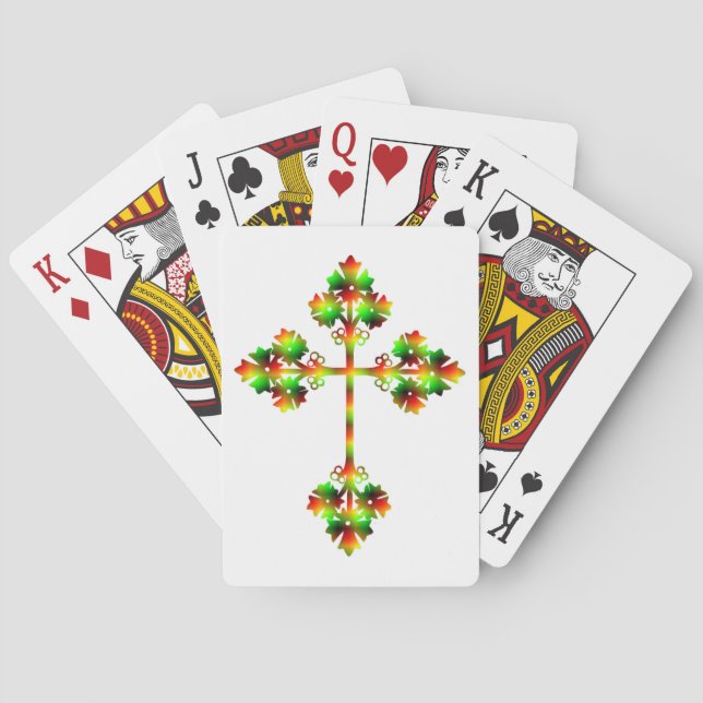 BARAJA DE CARTAS FANCY CROSS (Reverso)