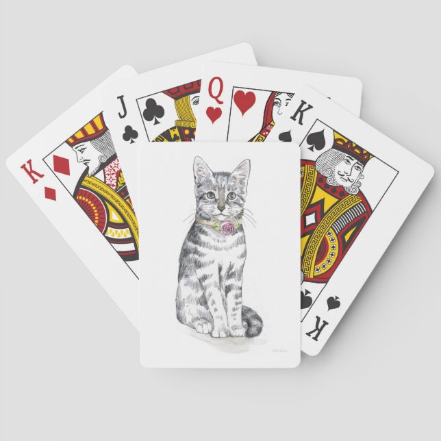Baraja De Cartas Fancy Tabby Cat (Reverso)