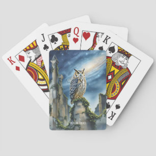 Baraja De Cartas Fantasía Bechuza Cuta Ruinas Antiguas