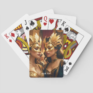 Baraja De Cartas Fantasía Cuesta Dos Mascarillas Damas