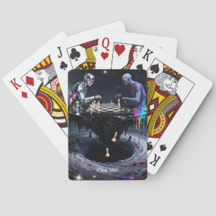 Baraja De Cartas Fantasía Cuidó A Dos Ajedrecistas