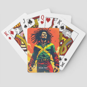 Baraja De Cartas Fantasía Cuse Bandera Jamaica Sol
