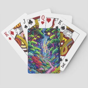 Baraja De Cartas Fantasía Cute Bosque Y Ciudad