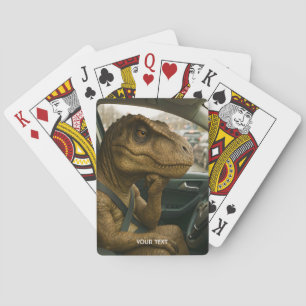 Baraja De Cartas Fantasía Cute Dinosaurio Drin Car