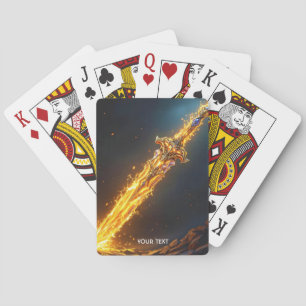 Baraja De Cartas Fantasía Cute Espada Flama Cueva