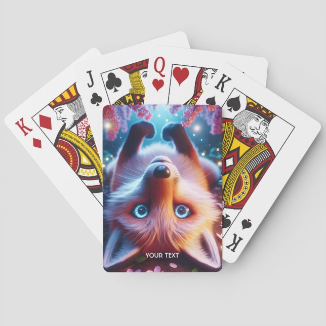 Baraja De Cartas Fantasía Cute Laying Fox (Reverso)
