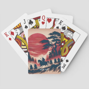 Baraja De Cartas Fantasía Cute Samurai Sun Rising