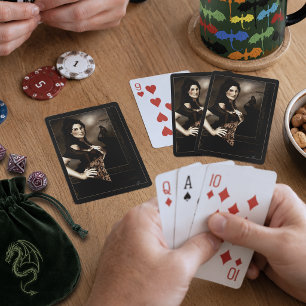 Baraja De Cartas Fantasía de amor de vampiro gótico oscuro y hombre