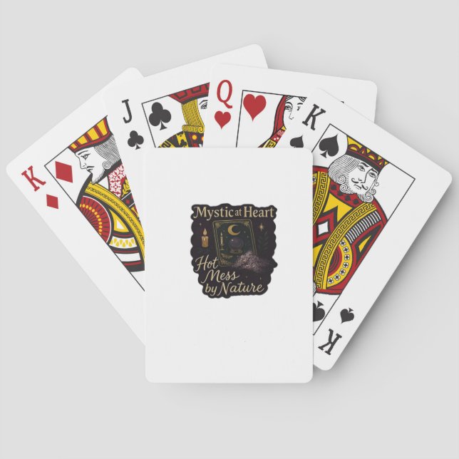 Baraja De Cartas Fantasía de Whimsigoa - Bosques místicos, lunas y  (Reverso)