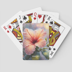 Baraja De Cartas Fantasía dulce delgado hibiscus flor