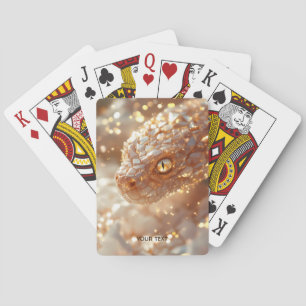 Baraja De Cartas Fantasía dulce pastel serpiente rosada