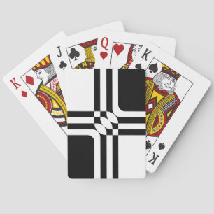 Baraja De Cartas Fantasía en blanco y negro
