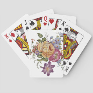 Baraja De Cartas Fantasía Floral 