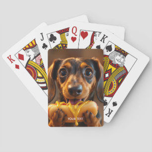 Baraja De Cartas Fantasía Perro lindo Perro caliente