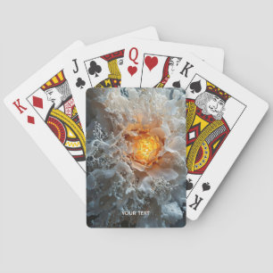 Baraja De Cartas Fantasía suave resumen amarillo blanco