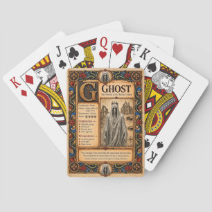 Baraja De Cartas Fantasma, Arte de Bestiario Medieval