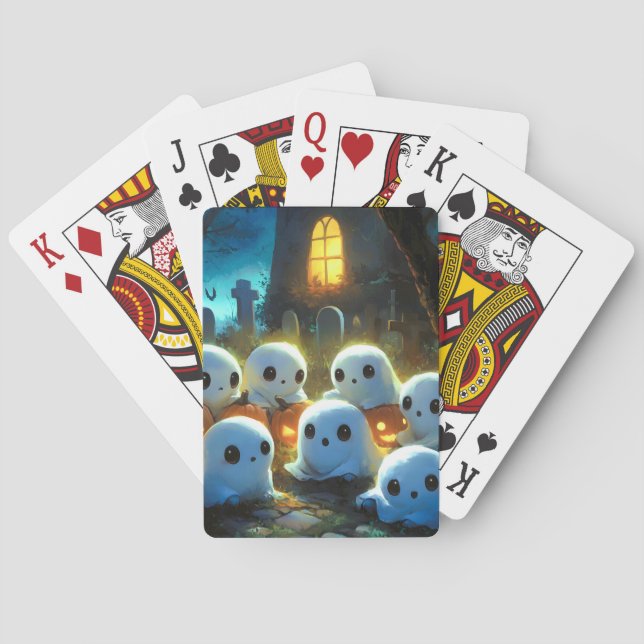 Baraja De Cartas Fantasma de Halloween (Reverso)