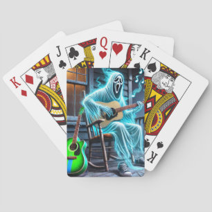 Baraja De Cartas Fantasma tocando la guitarra