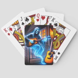 Baraja De Cartas Fantasma tocando la guitarra