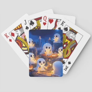 Baraja De Cartas Fantasmagóricos Fantasmas Linternas de Calabaza No