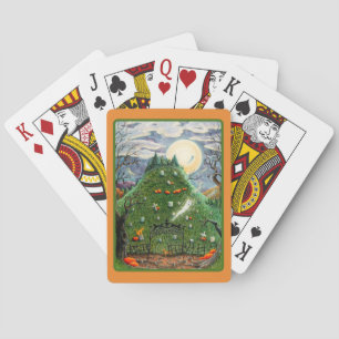 BARAJA DE CARTAS FANTASMAS CAT EN NUEVE CEMETERIO DE VIDAS, ARTE FO