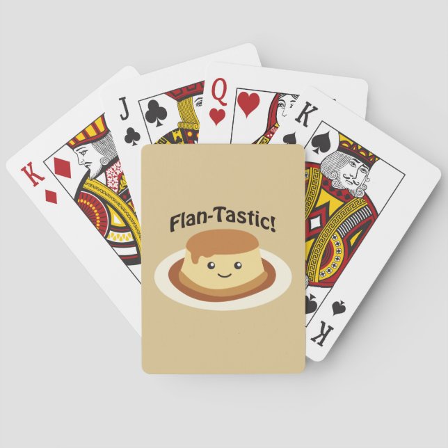 Baraja De Cartas ¡Fantástico! Cute flan (Reverso)